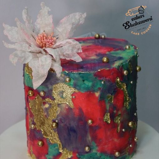 water color cake