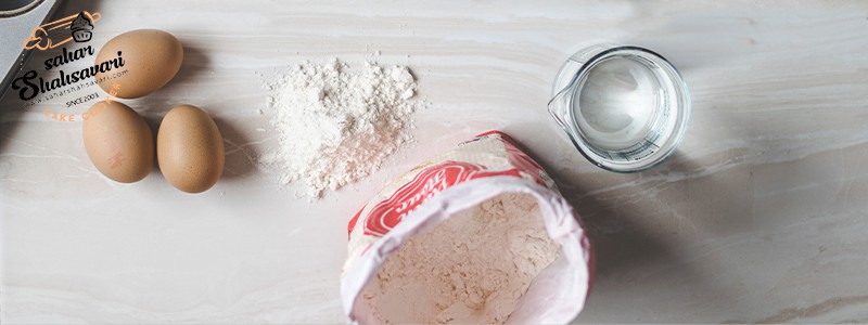 Ingredients for baking cakes