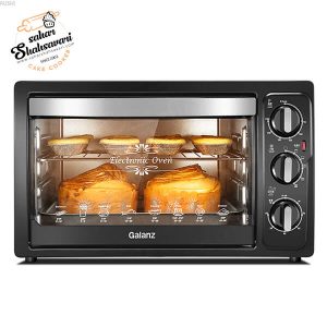baking cake in oven toaster