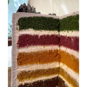 sample cake with eatable color